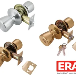 Era Knob Set Door Handle Passage, Privacy & Entrance Sets Adjustable 60mm & 70mm