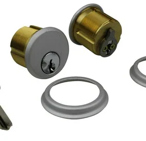 Screw In Round Mortice Cylinder Locks (Pair) For Adams Rite - Alpro Aluminium Doors